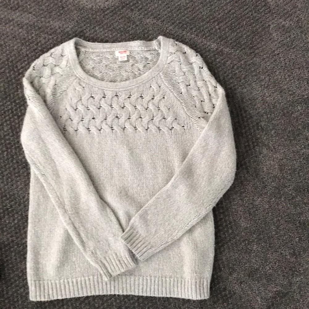 Grey Woven Sweater
